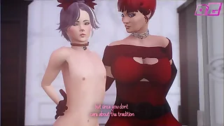 Animation Shemale Milf fucks defeated alms-man in a catch anal, hot futanari sex